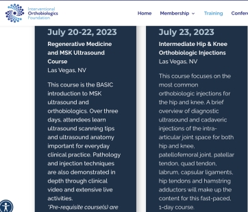 2 Free Regenerative Medicine and MSK Ultrasound Courses For 2 Sports Medicine Fellows