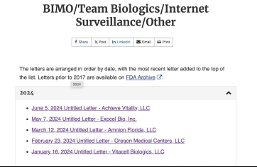 2024 FDA Regulation of Regenerative Medicine Products