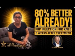 80% Better in Just 6 Weeks — PRP Knee Injection Results | Texas Orthobiologics